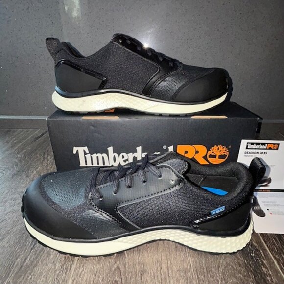 Timberland PRO Reaxion SD35 Sz 9 Womens Non Slip Composite Safety Toe Shoes NEW - Picture 2 of 9
